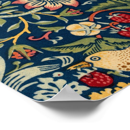 ウィリアム・モリスによるイチゴ泥棒 ポスター (角)