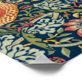 ウィリアム・モリスによるイチゴ泥棒 ポスター (角)