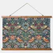 ウィリアム・モリスによるイチゴ泥棒 吊り下げ型タペストリー (正面)