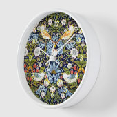 ウィリアム・モリスによるイチゴ泥棒 壁時計 (傾斜)