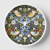 ウィリアム・モリスによるイチゴ泥棒 壁時計 (正面)