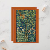 ウィリアム・モリスによるキジの木 (Pheasant Bird in a Tree by Willi カード (正面/裏面インサイチュ)