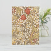 ウィリアム・モリスによるゴールデンリリー・パターンVer.2 招待状 (スタンド正面)