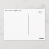 ウィリアム・モリスによるスイカズラ、庭の花のアート ポストカード (裏面)