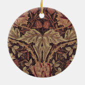 ウィリアム・モリスによるスイカズラ、Garden Flowers Art セラミックオーナメント (裏面)