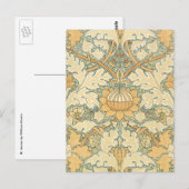 ウィリアム・モリスによるセントジェームズ、アカンサスの葉 ポストカード (正面/裏面)