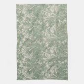 ウィリアム・モリスによるチューリップ、ヴィンテージ花卉芸術 キッチンタオル (縦)