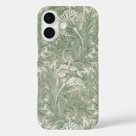 ウィリアム・モリスによるチューリップ、ヴィンテージ花卉芸術 Case-Mate iPhoneケース (裏面)