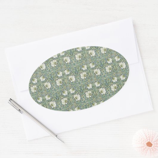 ウィリアム・モリスによるパンペネル 楕円形シール (封筒)