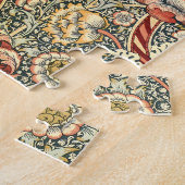 ウィリアム・モリスによるワンドル、ビンテージ テキスタイル ファイン アート ジグソーパズル (側面)