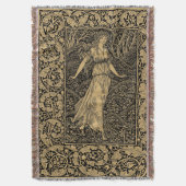 ウィリアム・モリスによる世界を超えた森 スローブランケット (正面縦)