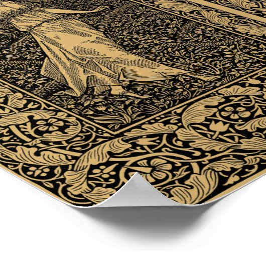 ウィリアム・モリスによる世界を超えた森 ポスター (角)