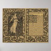 ウィリアム・モリスによる世界を超えた森 ポスター (正面)