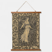 ウィリアム・モリスによる世界を超えた森 吊り下げ型タペストリー (正面)