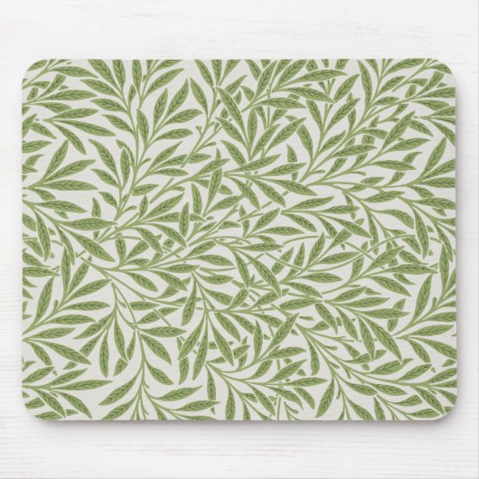 ウィリアム・モリスによる柳の枝 マウスパッド (正面)