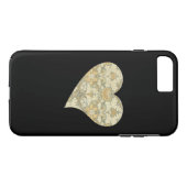 ウィリアム・モリスによる花の模様のハート Case-Mate iPhoneケース (裏面(横))