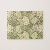 ウィリアム・モリスによる菊の花、ヴィンテージアート ジグソーパズル (横)