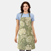 ウィリアム・モリスによる菊 エプロン (着用した状態)