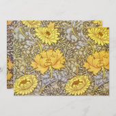 ウィリアム・モリスによる菊 招待状 (正面/裏面)