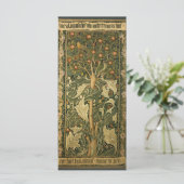 ウィリアム・モリスによる「キツツキ」ヴィンテージ・テキスタイル・アート (スタンド正面)