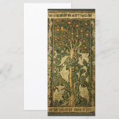 ウィリアム・モリスによる「キツツキ」ヴィンテージ・テキスタイル・アート (正面/裏面)