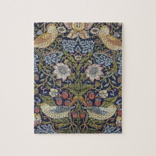 ウィリアム・モリスのいちごの盗人のデザイン1883年 ジグソーパズル (縦)