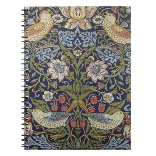ウィリアム・モリスのいちごの盗人のデザイン1883年 ノートブック (正面)