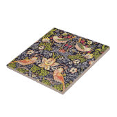 ウィリアム・モリスのいちごの盗人の花柄アールヌーボー タイル (側面)