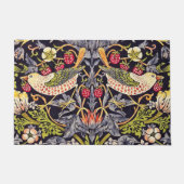 ウィリアム・モリスのいちごの盗人の花柄アールヌーボー ドアマット (正面)