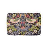 ウィリアム・モリスのいちごの盗人の花柄アールヌーボー バスマット (正面)