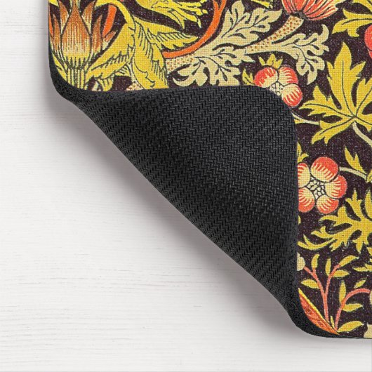 ウィリアム・モリスのいちごの盗人パターン マウスパッド (コーナー)