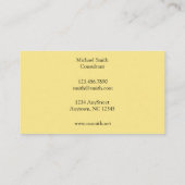 ウィリアム・モリスのいちごの盗人パターン 名刺 (裏面)