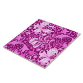 ウィリアム・モリスのアイリスおよびユリ、紫色の紫色 タイル (側面)