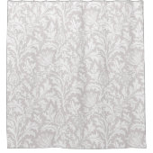 ウィリアム・モリスのアザミパターンカスタム色 シャワーカーテン (正面)