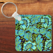 ウィリアム・モリスのアネモネの文様 キーホルダー (正面)