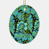 ウィリアム・モリスのアネモネの文様 セラミックオーナメント (右)