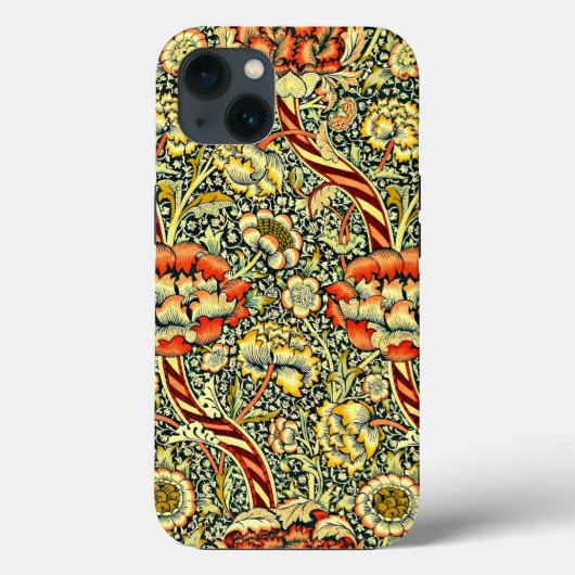 ウィリアム・モリスのアート、フラワーパターン、 Case-Mate iPhoneケース (裏面)