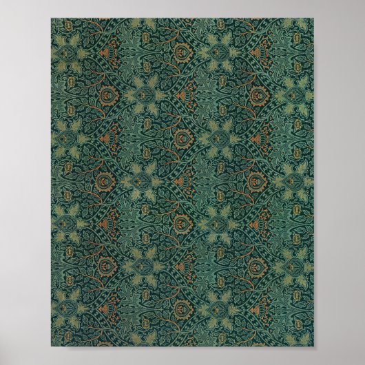 ウィリアム・モリスのイスパハンの有名なパターン ポスター (正面)