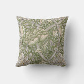 ウィリアム・モリスのウィンドラッシュ(1917-25)花柄 クッション (裏面)