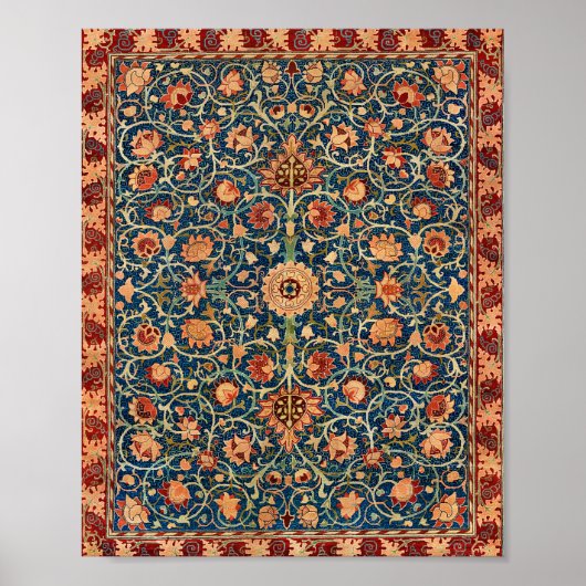 ウィリアム・モリスのオランダパークカーペット ポスター (正面)