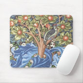 ウィリアム・モリスのキツツキのタペストリーの花柄のヴィンテージ マウスパッド (マウス)