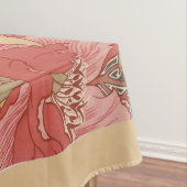 ウィリアム・モリスのケシの花のアールヌーボーパターン テーブルクロス (インサイチュ)