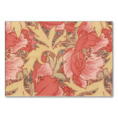 ウィリアム・モリスのケシの花のアールヌーボーパターン テーブルナンバー (正面)