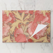 ウィリアム・モリスのケシの花のアールヌーボーパターン ペーパーパッド (折り畳み)