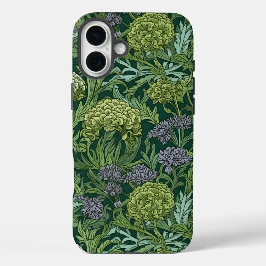 ウィリアム・モリスのスタイルのシームレスな花柄 Case-Mate iPhoneケース (裏面)