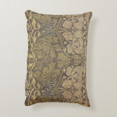 ウィリアム・モリスのチューリップおよびばら色パターン アクセントクッション (裏面(縦))