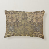 ウィリアム・モリスのチューリップおよびばら色パターン アクセントクッション (裏面)