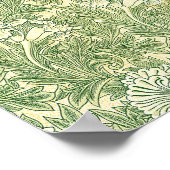 ウィリアム・モリスのチューリップの有名パターン ポスター (角)