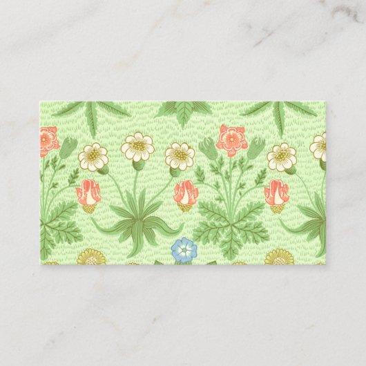 ウィリアム・モリスのデイジーパターン 名刺 (正面)