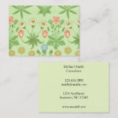 ウィリアム・モリスのデイジーパターン 名刺 (正面/裏面)